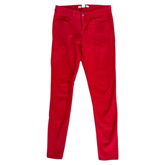 F21 Red Mid-Rise Skinny Jeans size 24 - Picture 1 of 3